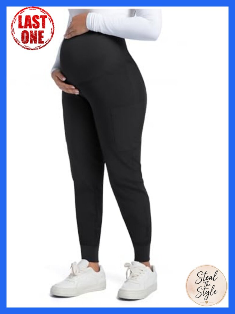 Maternity Scrub Pants Jogger Workwear 4 Pockets Polyester Spandex